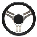 Isotta Boat Steering Wheel Vertice Black / Silver by Isotta