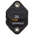 Marine Boat Circuit Breaker Panel Mount 20 Amp Yellow