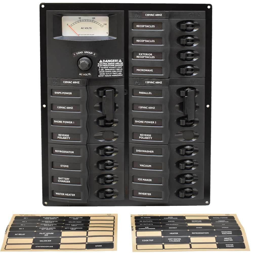 Sea Ray Boat Breaker Switch Panel 110V 30A by Sea Ray