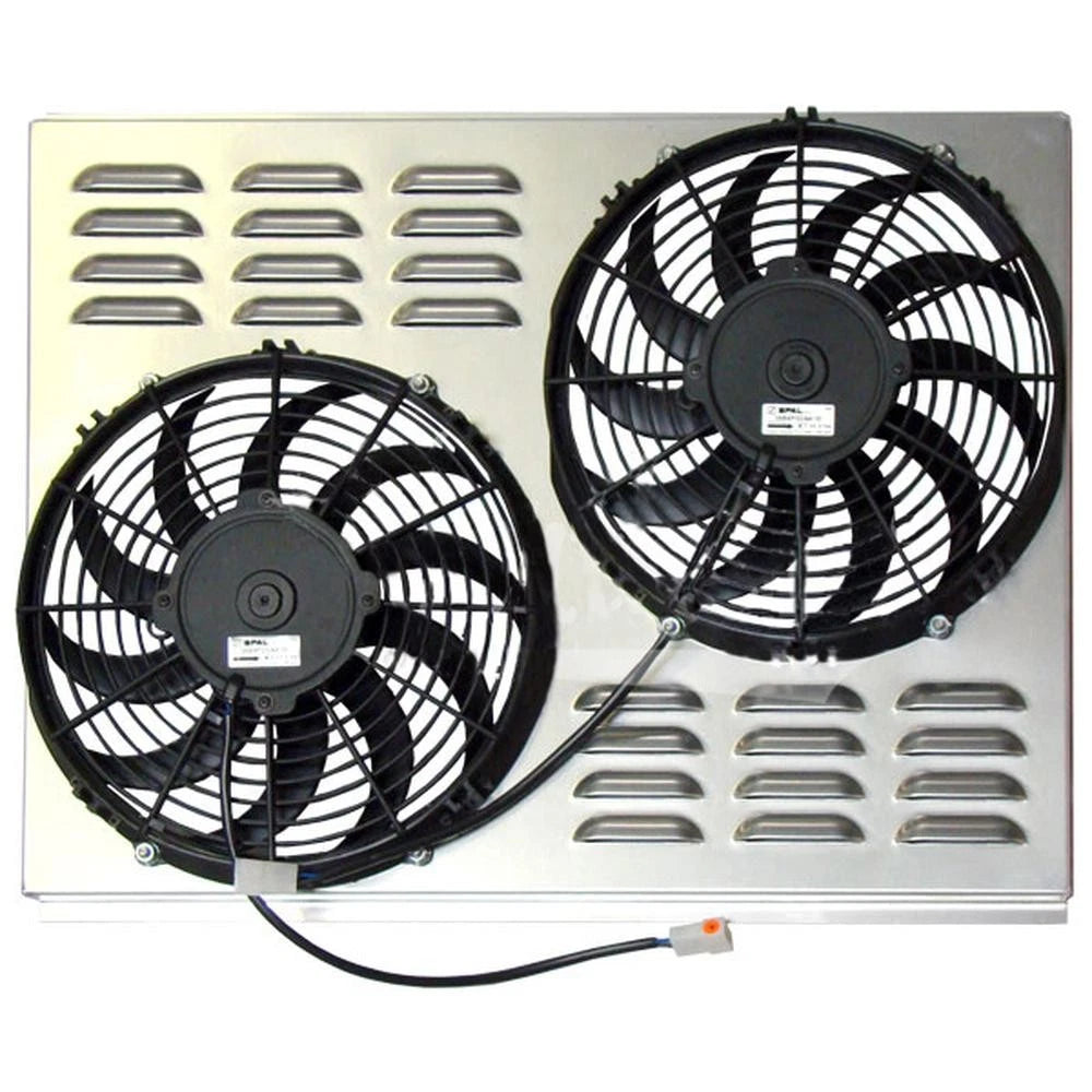 Z40015 Dual 11" Electric Fan & Shroud - 17 5/8 X 23 5/8 X 3 1/8