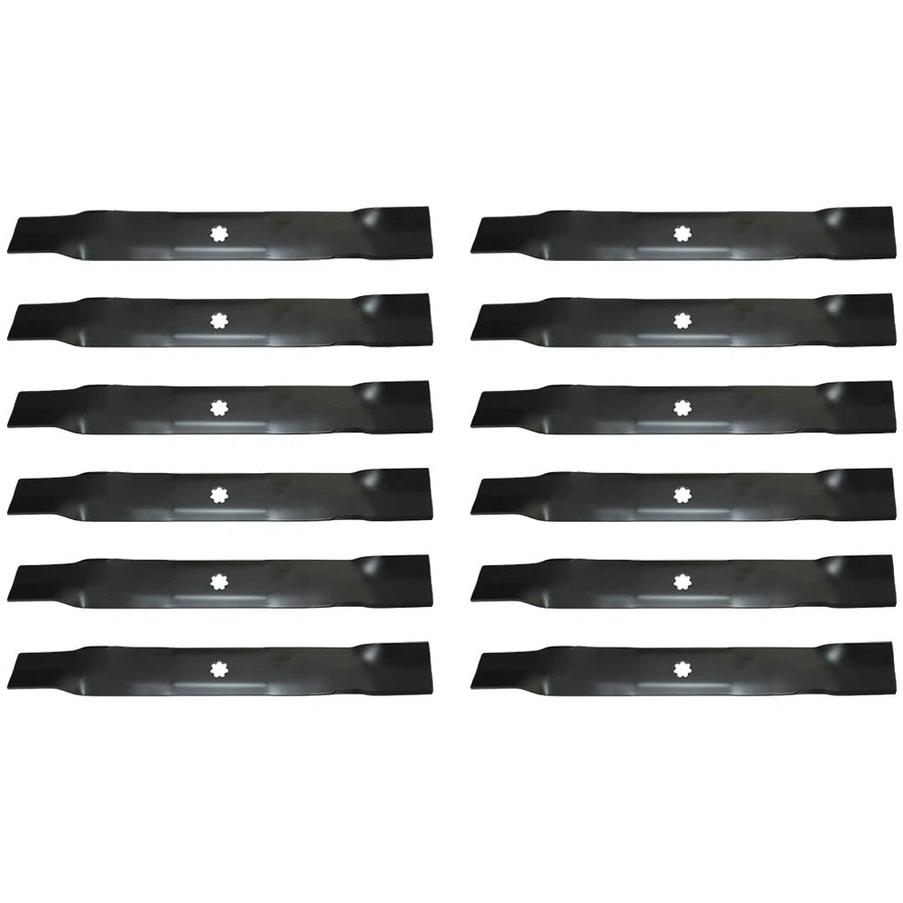 12pk Mower Blades Am137333 Gx22151 Gy20850 Fits John Deere D100 D110