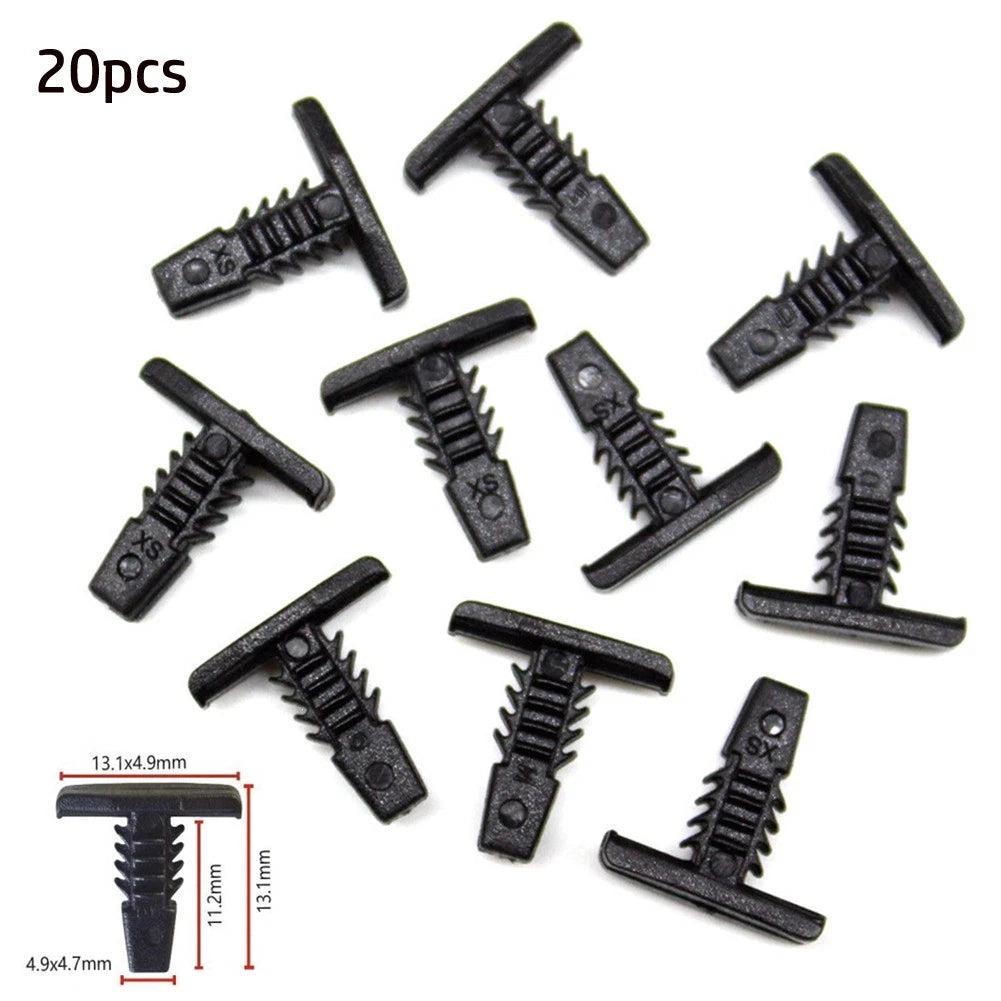 20x Door Weatherstrip Retainer Clip Fits 3/16in Hole For Chevrolet