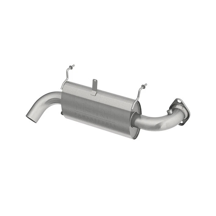 Mbrp Single Slip-on System With Oval Sport Muffler For Polaris Rzr