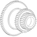 Cluster Gear Fits International 1480 Fits Case Ih 1660 1680 2166 2188