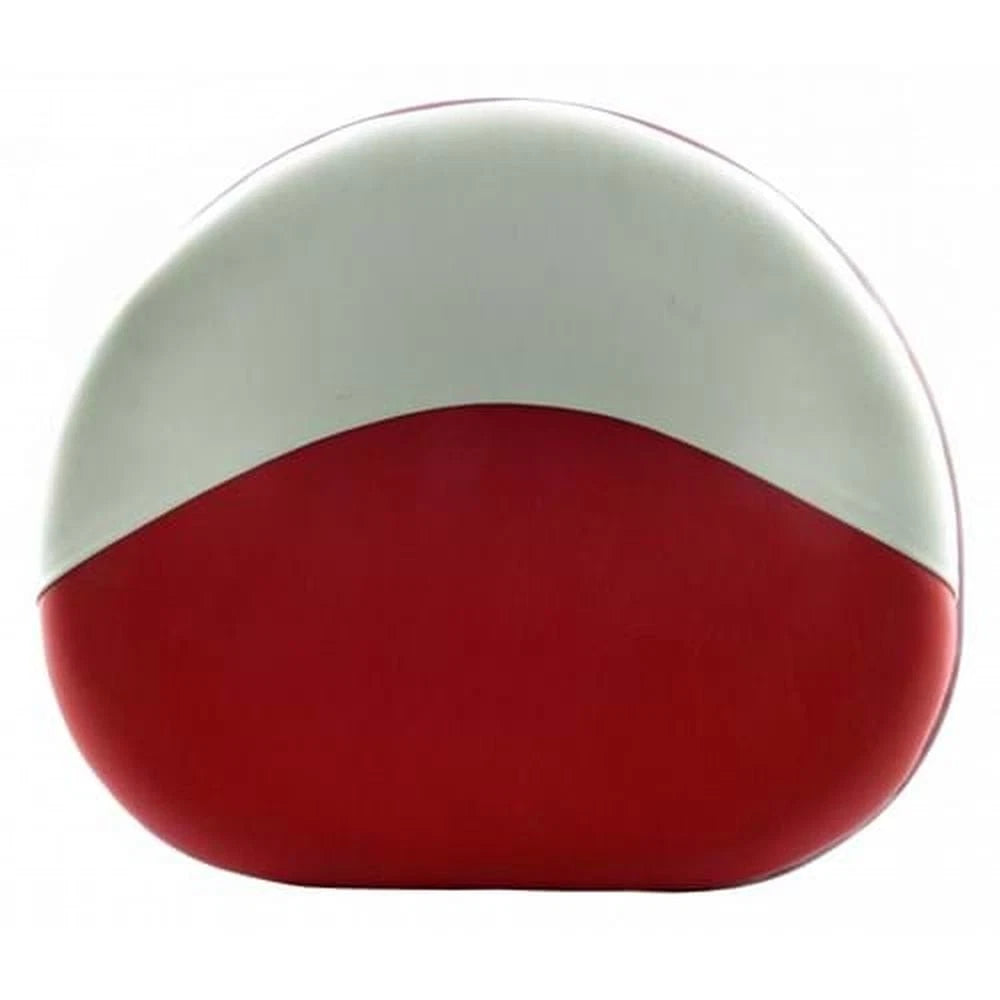 S357518n Pan Seat, Red & White Vinyl Fits International