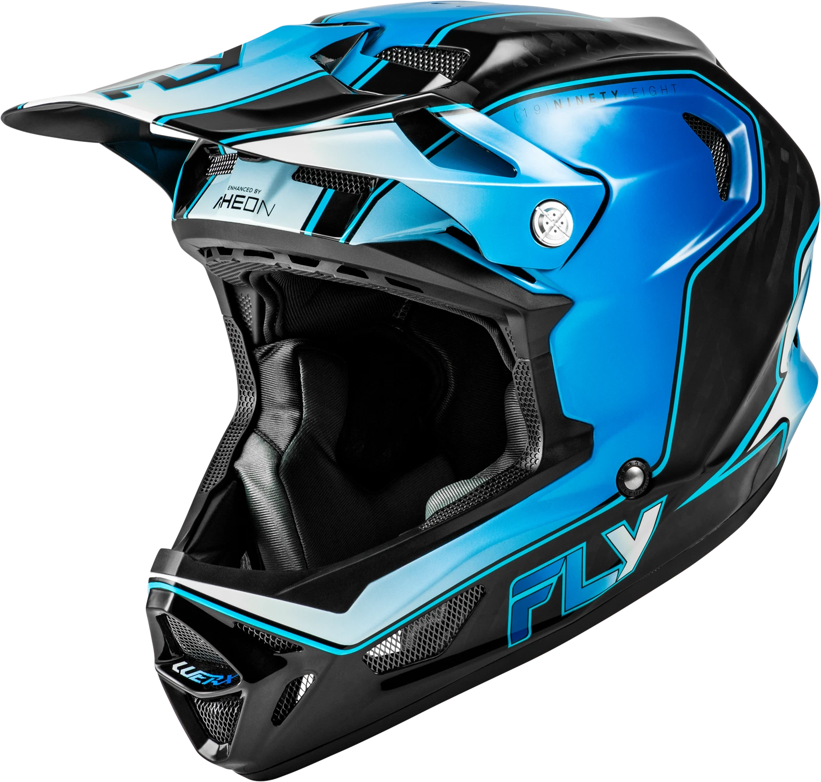 Fly Racing Werx R Flow Carbon Full-face Helmet Small Black Blue White