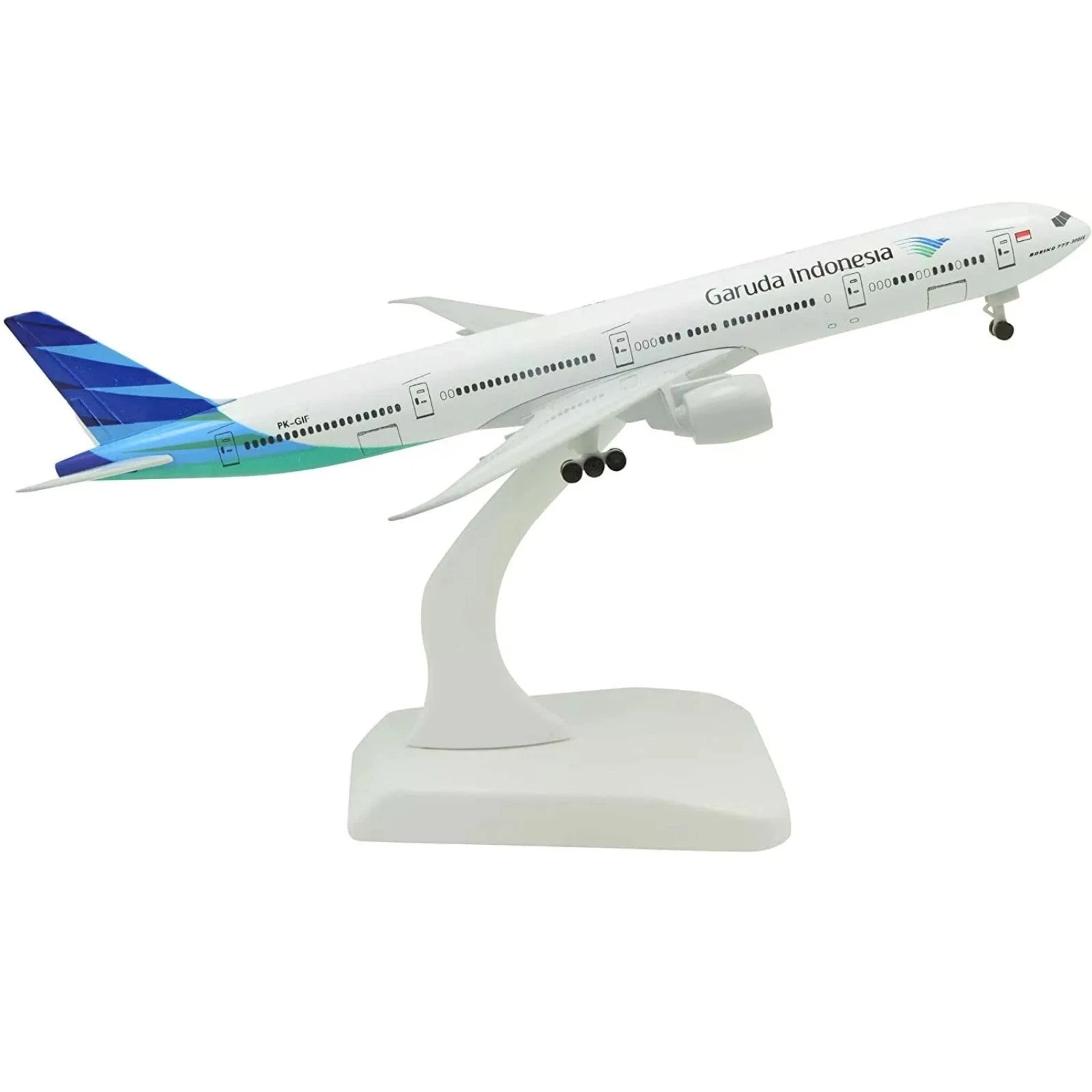 18cm Diecast 1：400 Garuda Indonesia Airlines B777 Aircraft Model