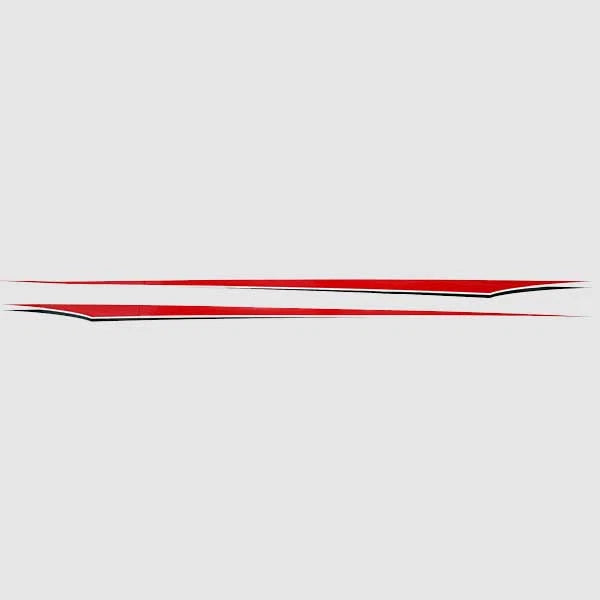 Tracker Boat Emblem Decal Sticker | Fishing Boat Red (Set Of 2)