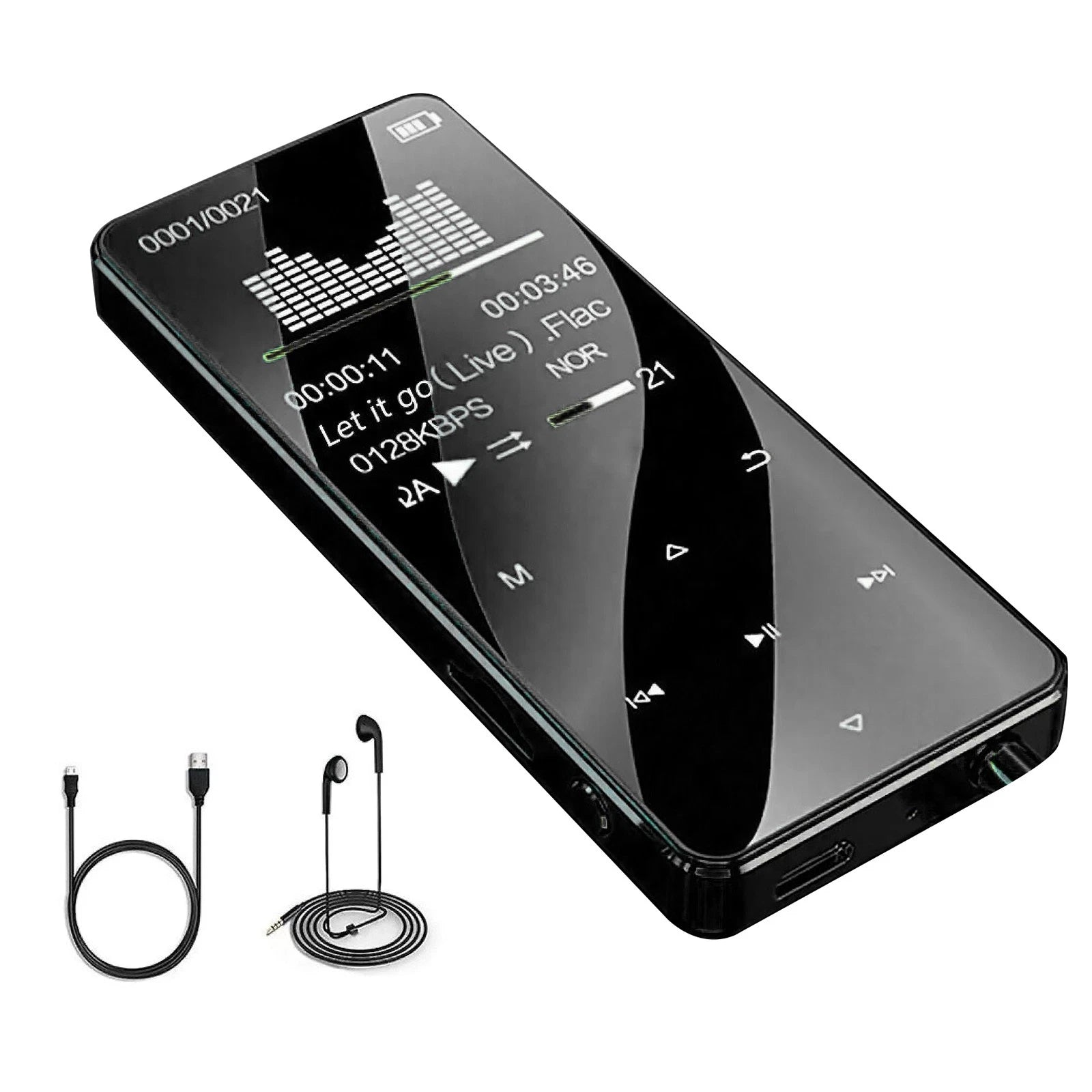 5.0 Bluetooth Music Mp4/mp3 Player Set Fm Radio Support Avi/amv Video