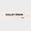 Marquis Boat Label Tag Galley Drain by Marquis