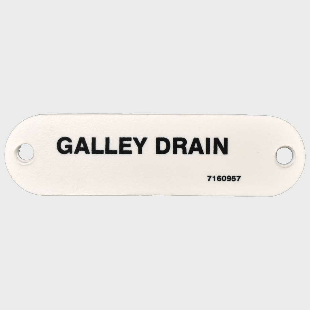Marquis Boat Label Tag Galley Drain by Marquis
