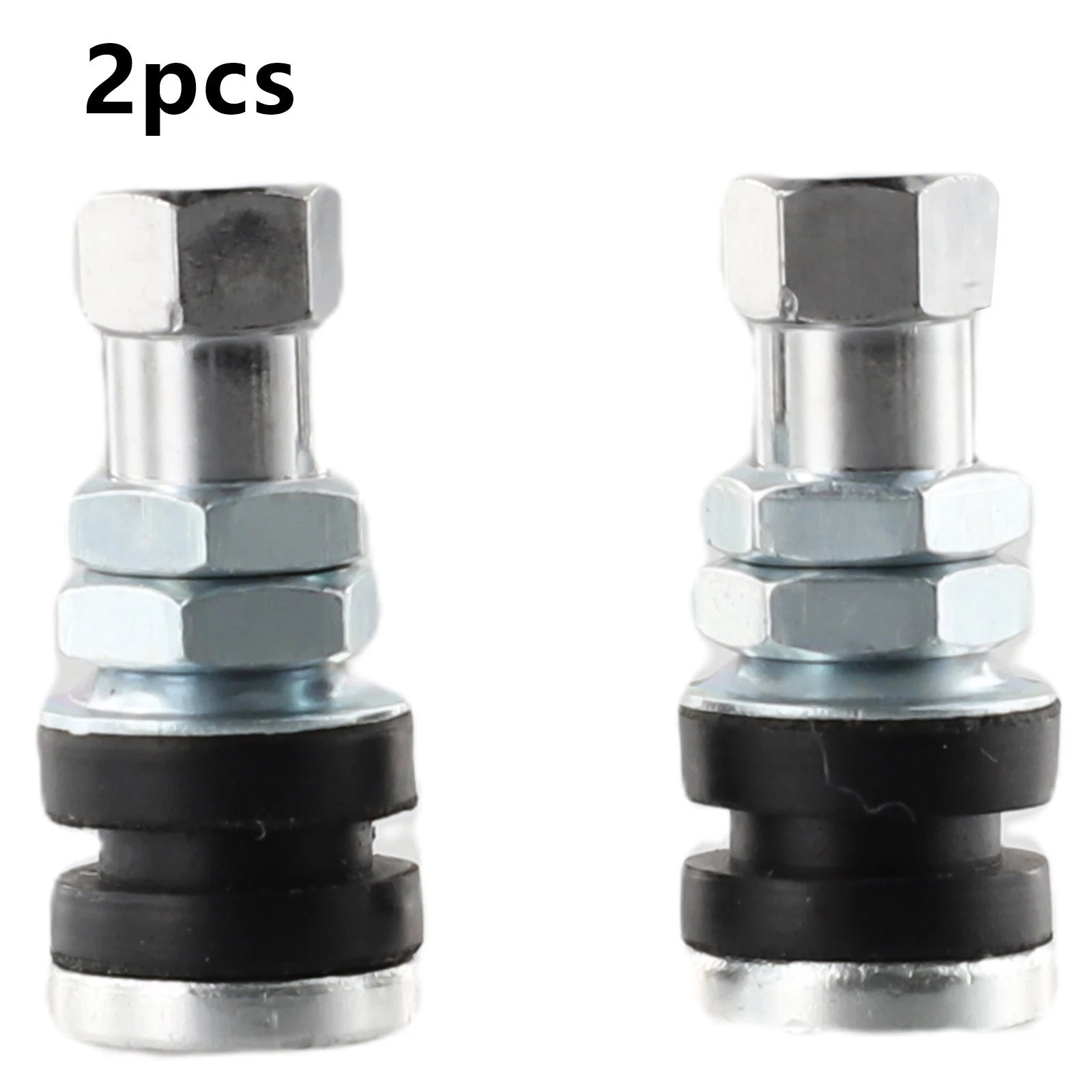 Car Tubeless Vacuum Tire Metal Silver 2pcs Car Tubeless Vacuum Tire