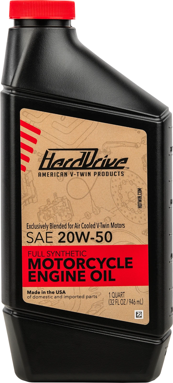 Harddrive Full Synthetic 20W-50 Engine Oil For Harley Davidson V-twin