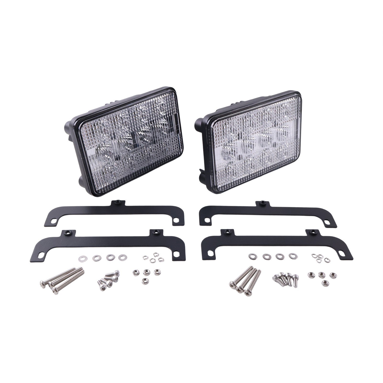 2x Led Headlight 3713799m91 For Agco Allis Chalmers Mt535 Mt545 Mt635