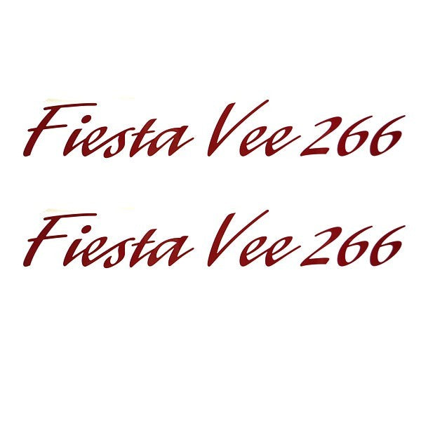 Rinker Boat Brand Decal Fiesta Vee 266 Sticker Pair by Rinker