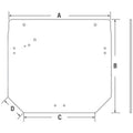 R261272 Rear Upper Window Glass Fits John Deere R4040i 5430i 5070m
