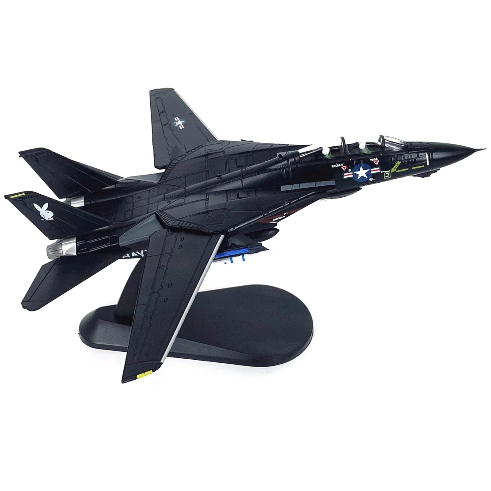 1:100 Scale American F14 Tomcat Alloy Fighter Vx-4 Model Airplane