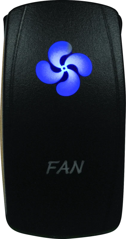 Dragonfire Racing Lighted Switch Fan On/off Blue