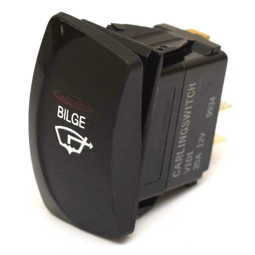 Carling On/off Contura Iv Boat Rocker Switch | Bilge 3 Spade 12 Volt
