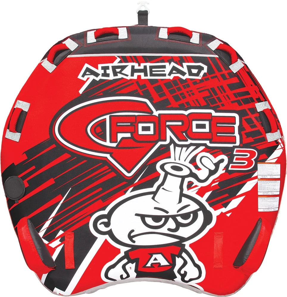 Airhead Gforce 3 Tube For Watercraft, 78x75 Inches, Up To 3 Riders
