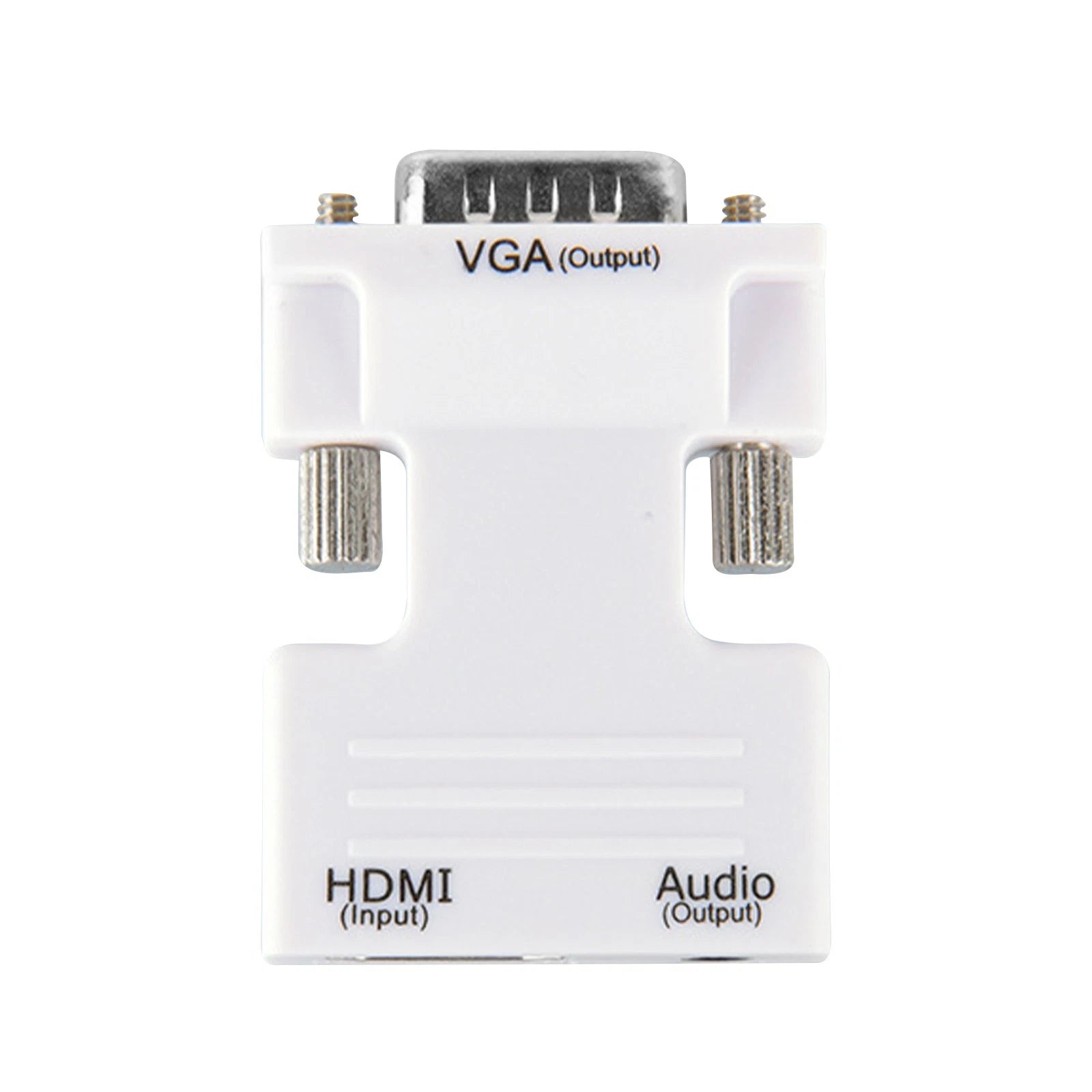 Female Hdmi To Male Vga Adapter W/audio Cable Plug&play Laptop Pc To