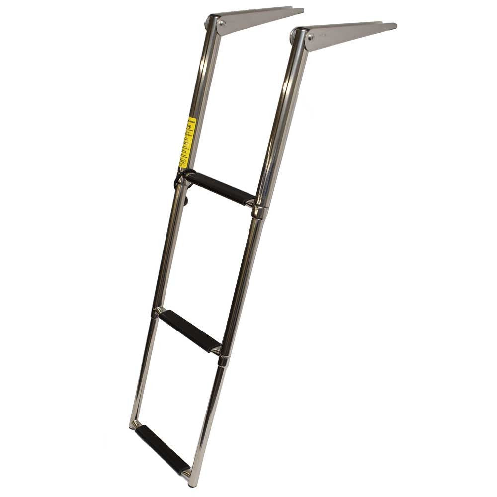 Telescoping Boat Ladder 3 Step 38 Inch Stainless by Garelick Marine