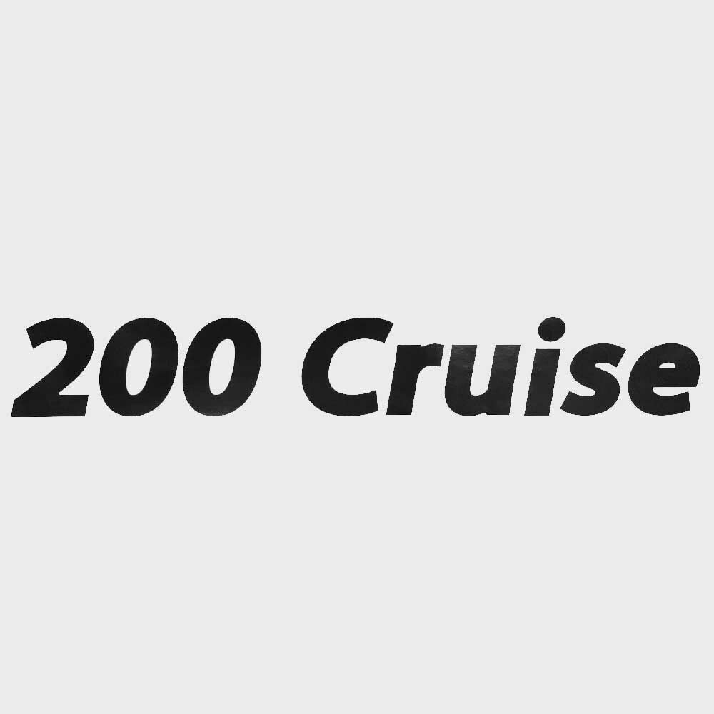 Lowe Boat Emblem Decal 200 Cruise Black by Lowe