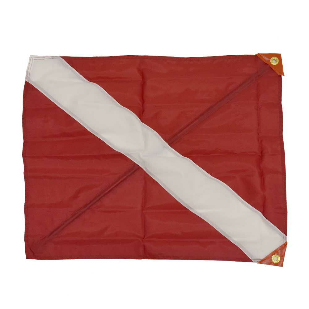 SeaSense Boat Dive Flag Red White Nylon 20 x 24 Inch by SeaSense