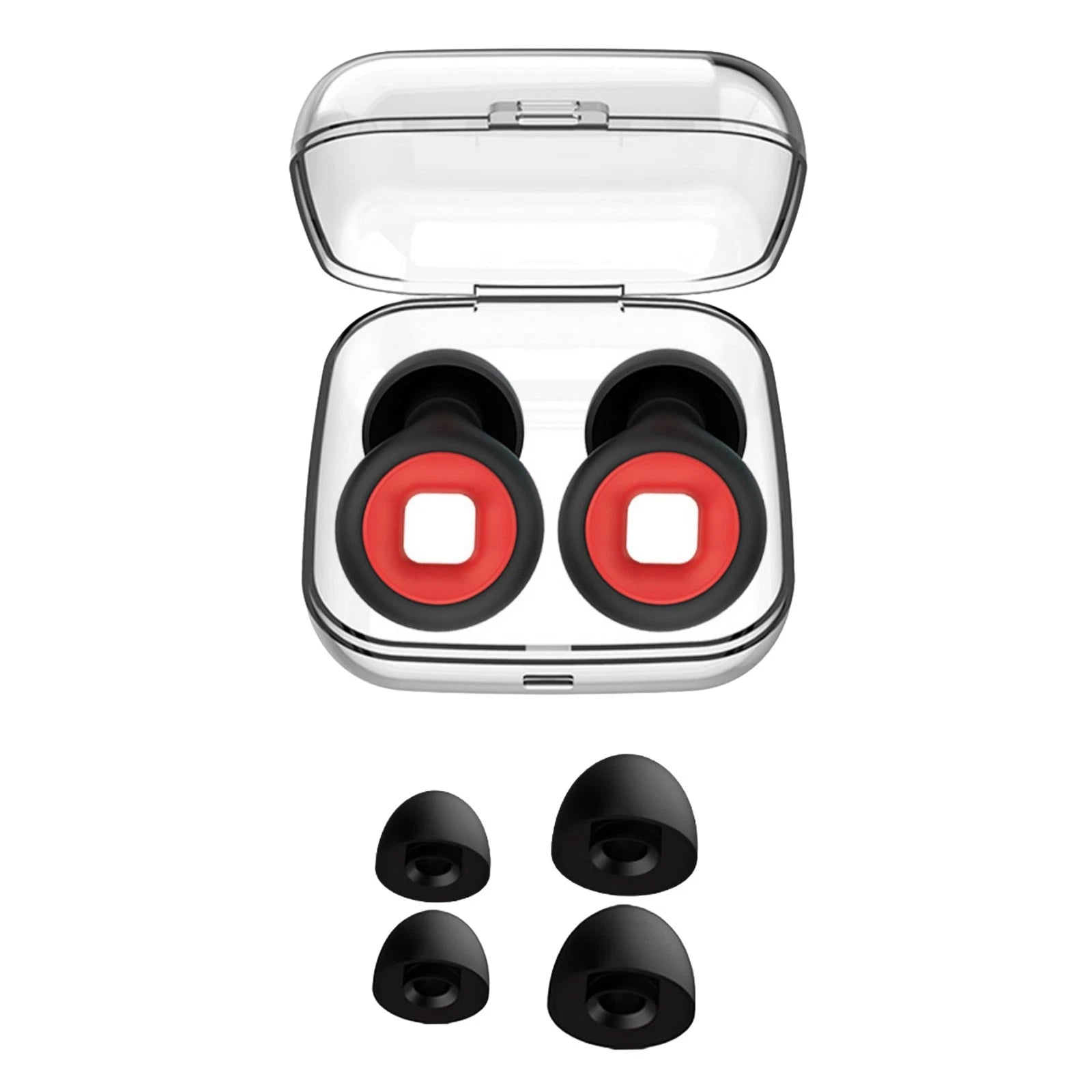 Reusable Hearing Protection 24db Noise Cancelling Ear Plugs Silicone
