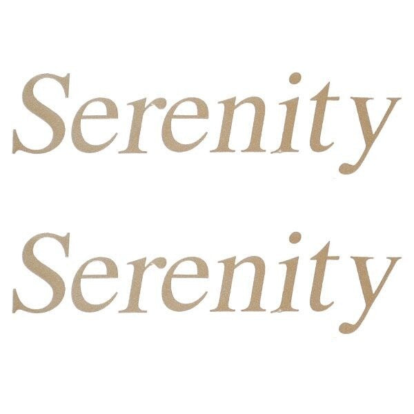 Crestliner Boat Decals Serenity Gold Stickers Pair by Crestliner