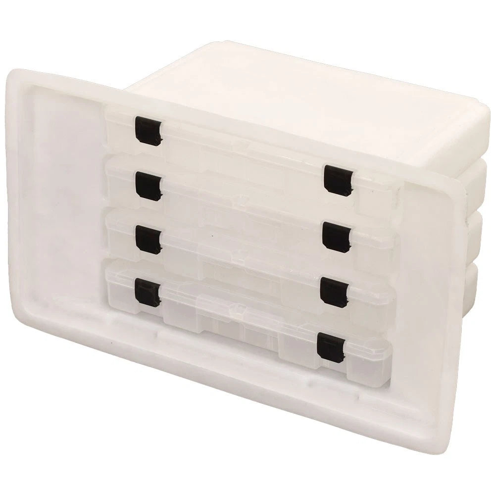 Blue Wave Boat Tackle Box Storage Tub | 12 1/2 X 22 Inch