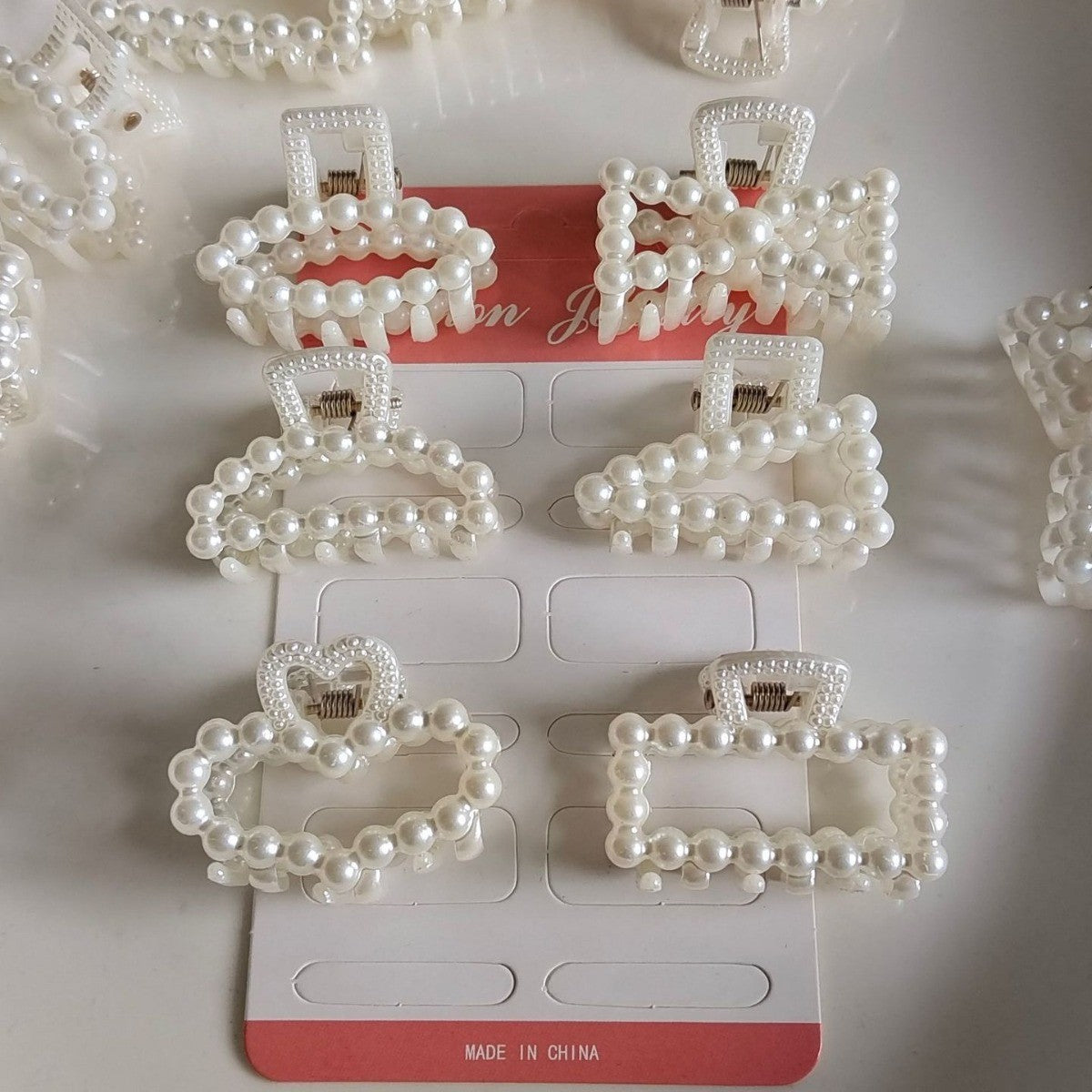 Fake Pearl Hair Clip for Braids