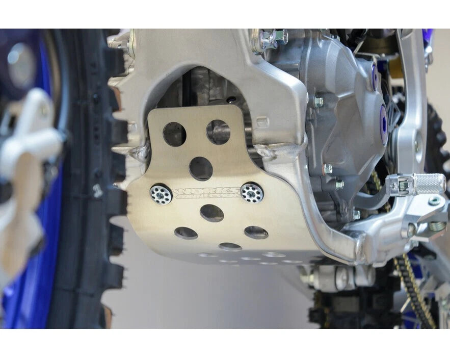 Works Front Aluminum Skid Plate For Yamaha Yz Models 2023-2025
