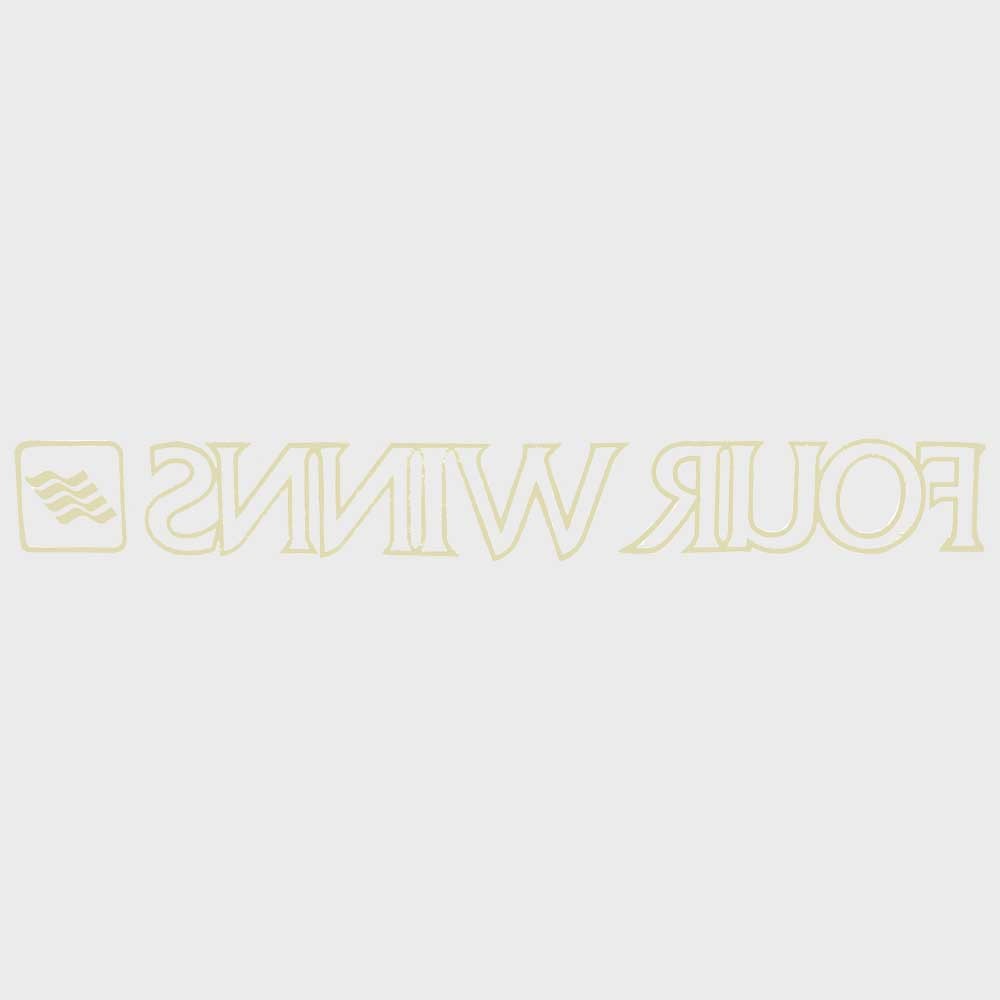 Four Winns Boat Windshield Decal Champagne 17 1/2 x 2 Inch by Four Winns