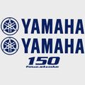 Yamaha Boat Cowling Decals | 150 Four Stroke Navy Blue Stickers (Kit)