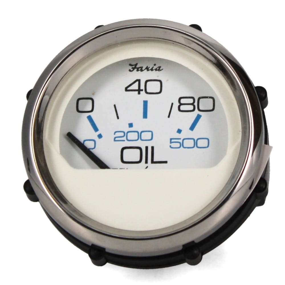 Faria Boat Oil Gauge Crownline Chesapeake White by Faria