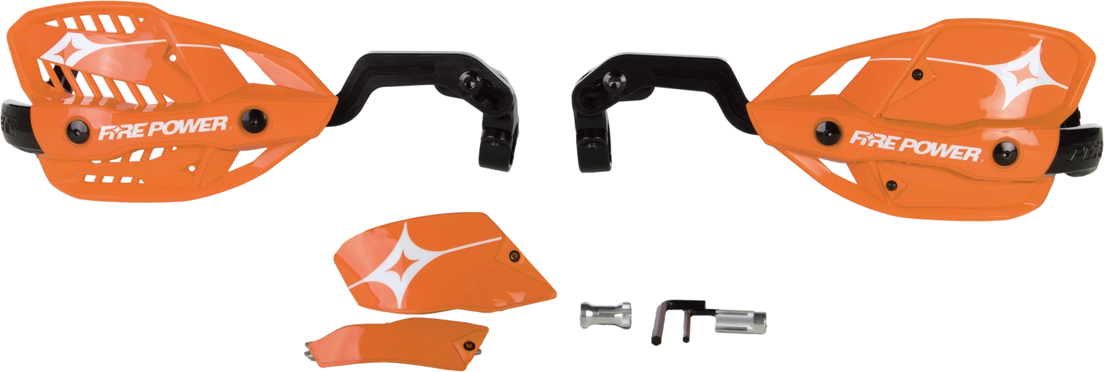 Fire Power 1-1/8 In. Offroad Handguards With Probend Design, Orange
