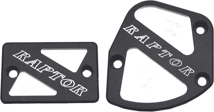 Modquad Throttle & Brake Cover Set Black Logo For Yamaha Yfm700r &