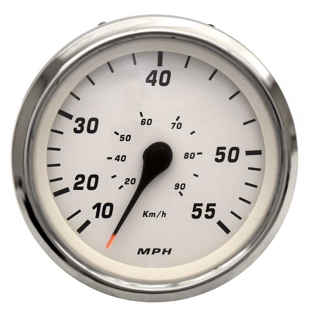 Faria Boat Speedometer Gauge SE9971A | Euro SS White 3 1/4 InchOpens i
