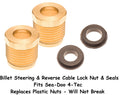 Sea Doo Reverse & Steering Cable Billet Lock Nut & Seal Set 293830063 
