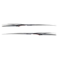 Galaxie Boat Graphic Decal Set | Silver / Red / Black 108 x 5 Inch 2PC