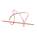 Geometric Metal Hairpin for Bun and Ponytail Styles