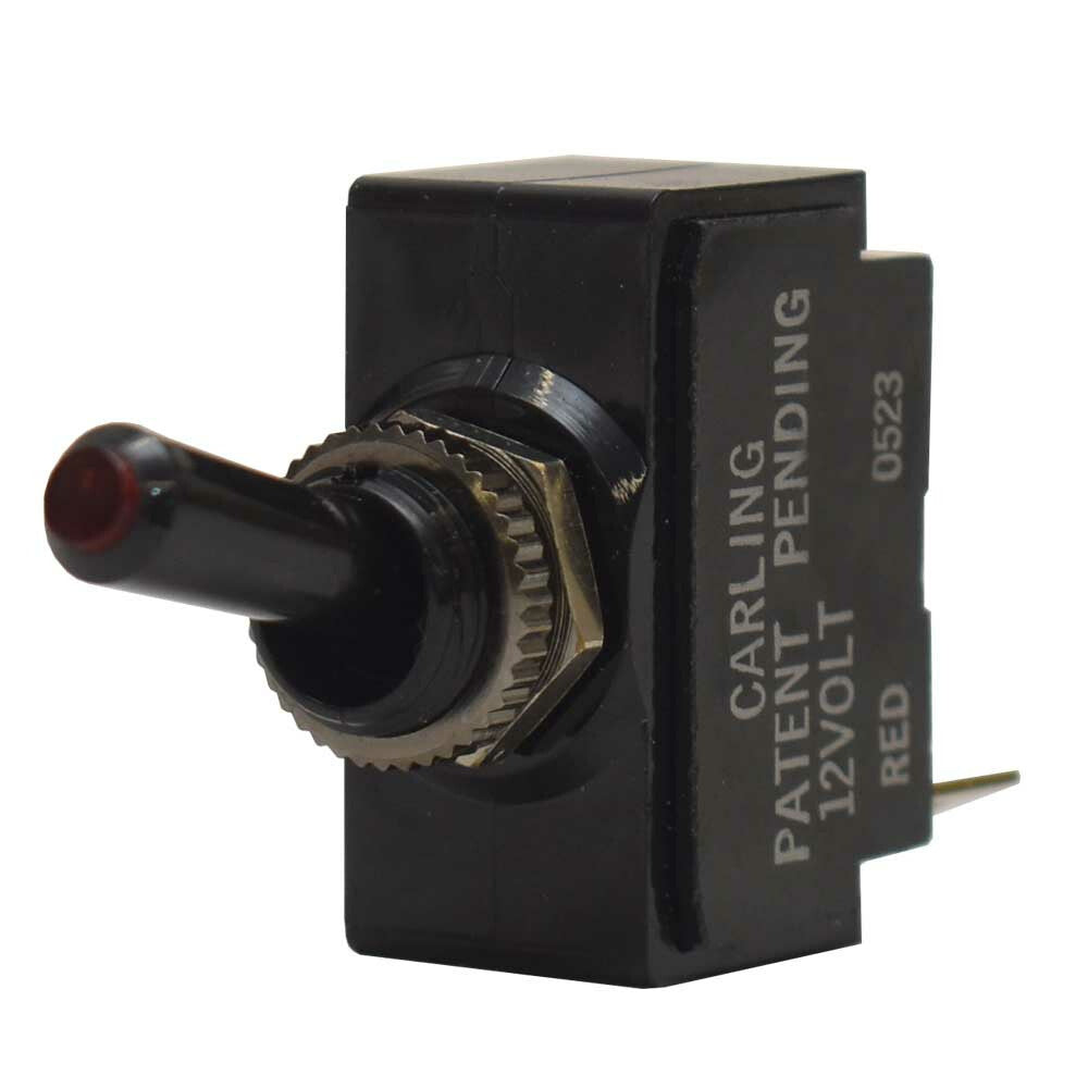 Carling Boat On/Off Toggle Switch 0523 12V Red Lit by Carling