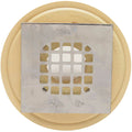 Oatey Boat Shower Drain 42237 2 3/4 Inch Square PVC Beige Tan by Oatey