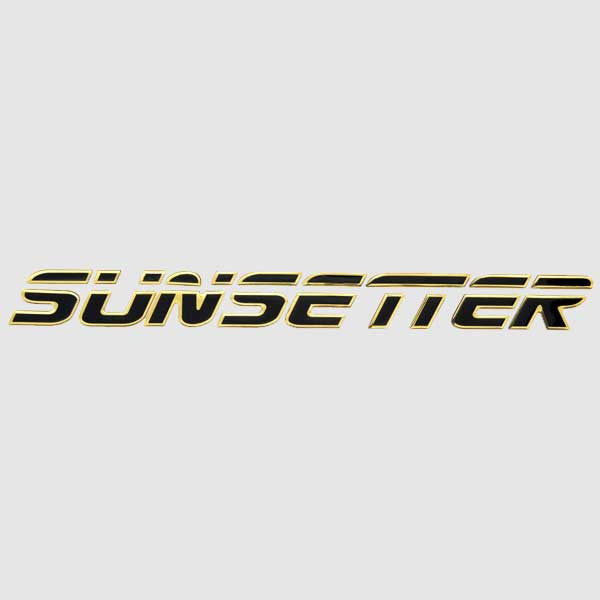 Malibu Boat Raised Decal Sunsetter Black/Gold by Malibu