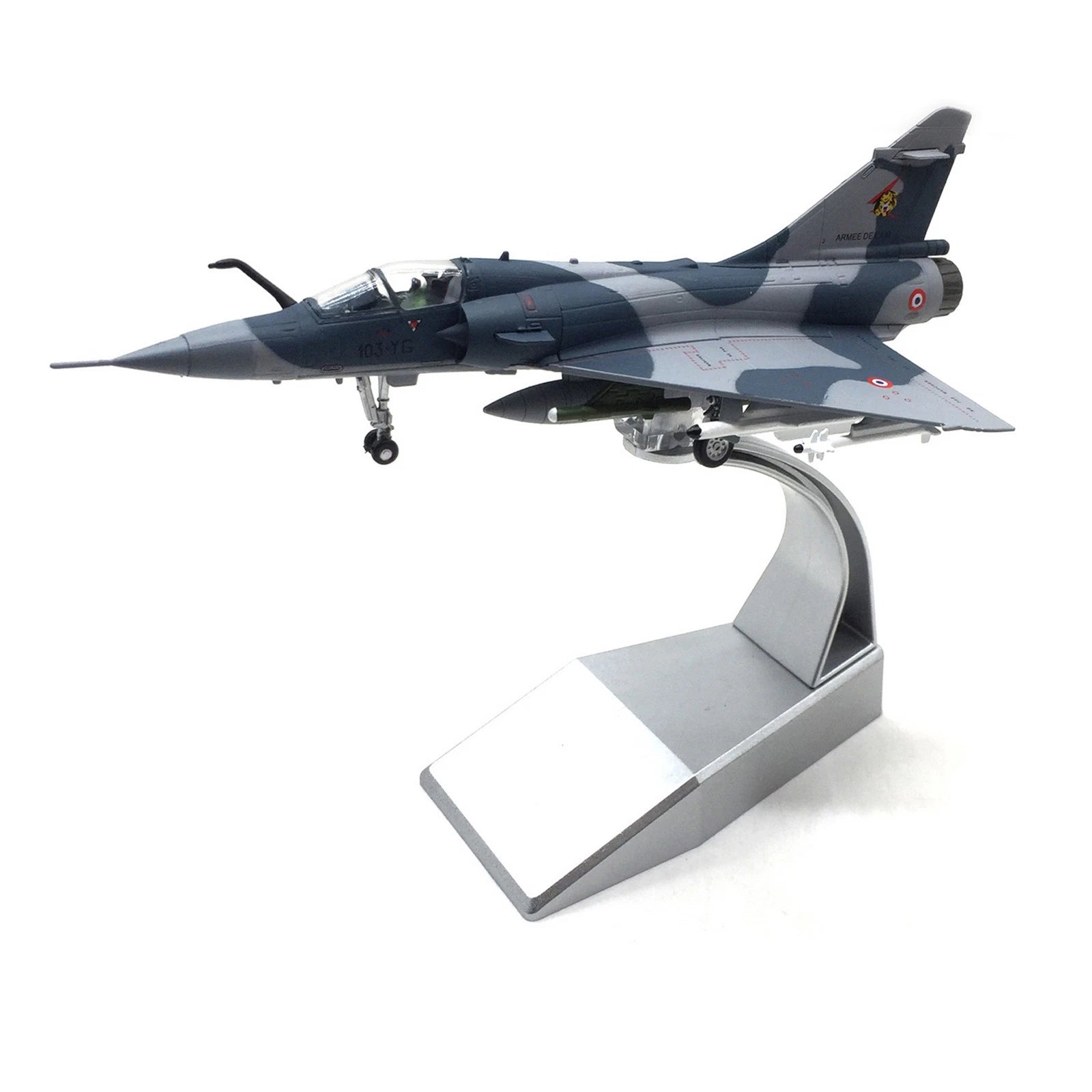 1:100 Scale French Dassault Mirage 2000 Alloy Aircraft Simulation