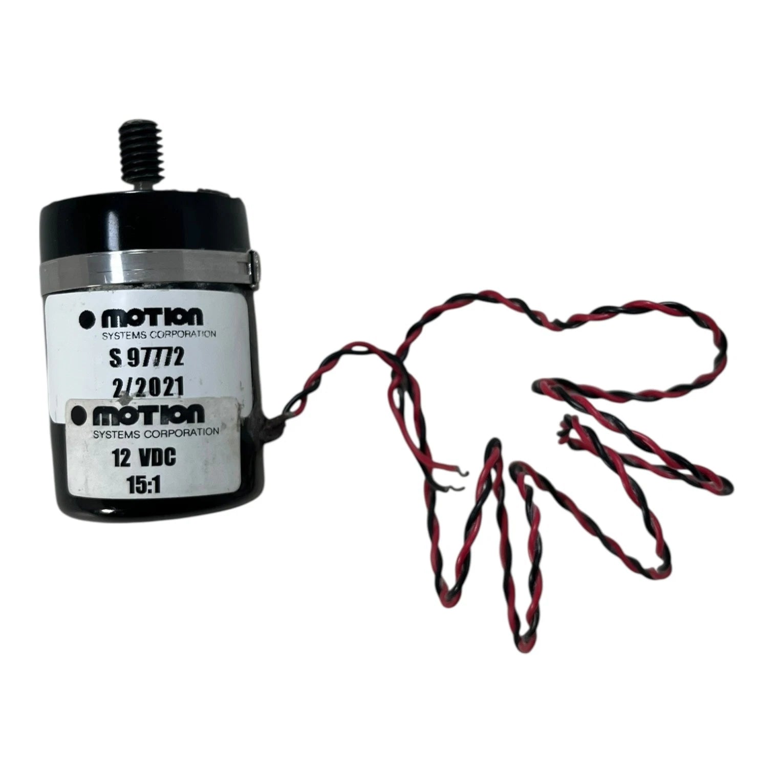 Motion Systems Corp S-97772 2/2021 12 Vdc 15:1 Motor