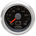 Beede Boat Volt Meter Gauge 960773 2 Inch Silver Black by Beede