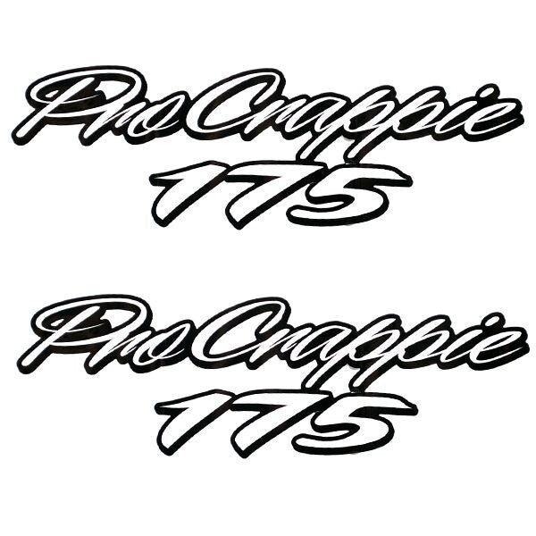 Tracker Boat Decal Pair 175 Pro Crappie by Tracker