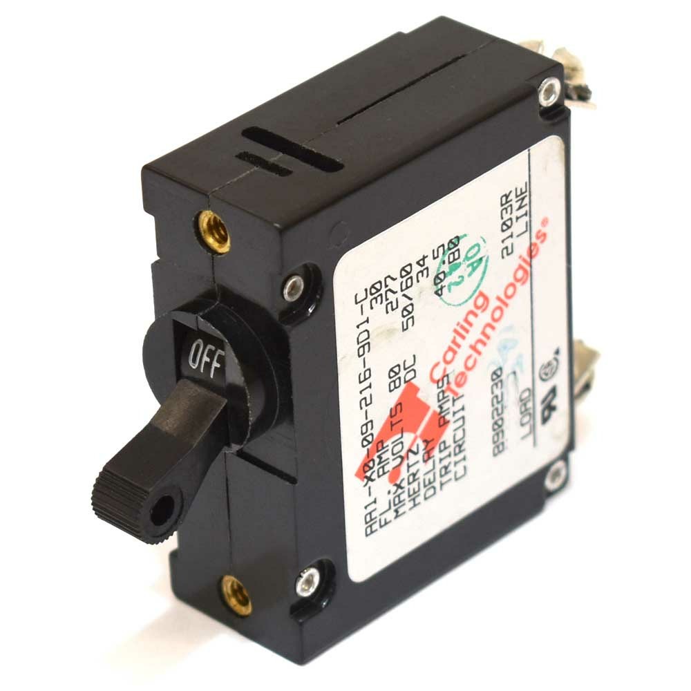 Carling Boat Toggle Circuit Breaker AA1-X0-09-216-9D1-C | 30 AmpOpens 
